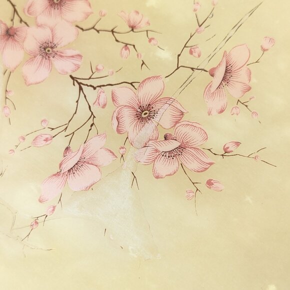 Vintage Italy genuine alabaster trinket box, cherry blossom jewelry storage box - Picture 3 of 15
